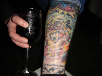 This is a photo of my friend Steve's Straight Edge tattoo, it's pure awesome 