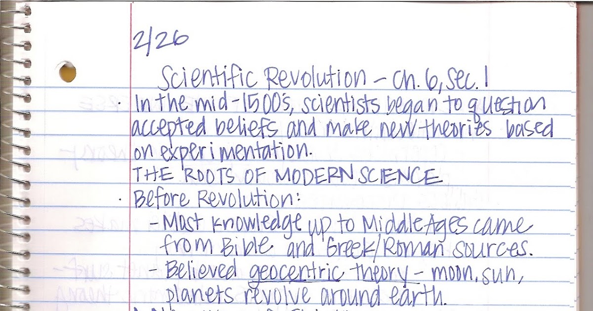 Miss Partridge's Class: #17 - Scientific Revolution Notes & Powerpoint