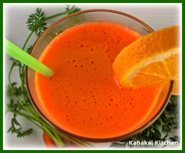 Kahakai Kitchen CarrotTangerineOrange Juice A Sunny "Simple Saturday Sipper"