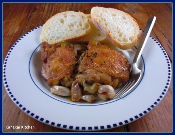 Kahakai Kitchen Nigella's Chicken with 40 Cloves of Garlic Comfort