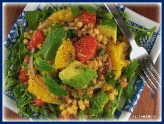 Kahakai Kitchen Giada's Fregola Salad with Fresh Citrus and Red Onion