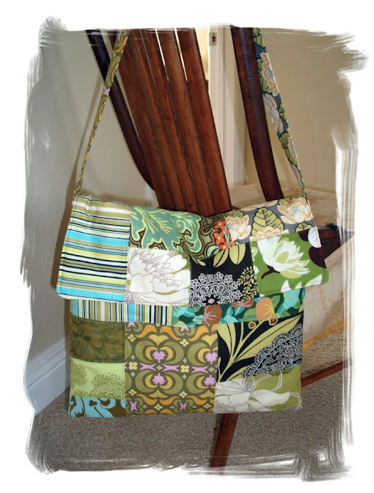Random Green Patchwork Purse