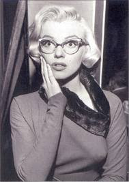 marilyn nerd look!