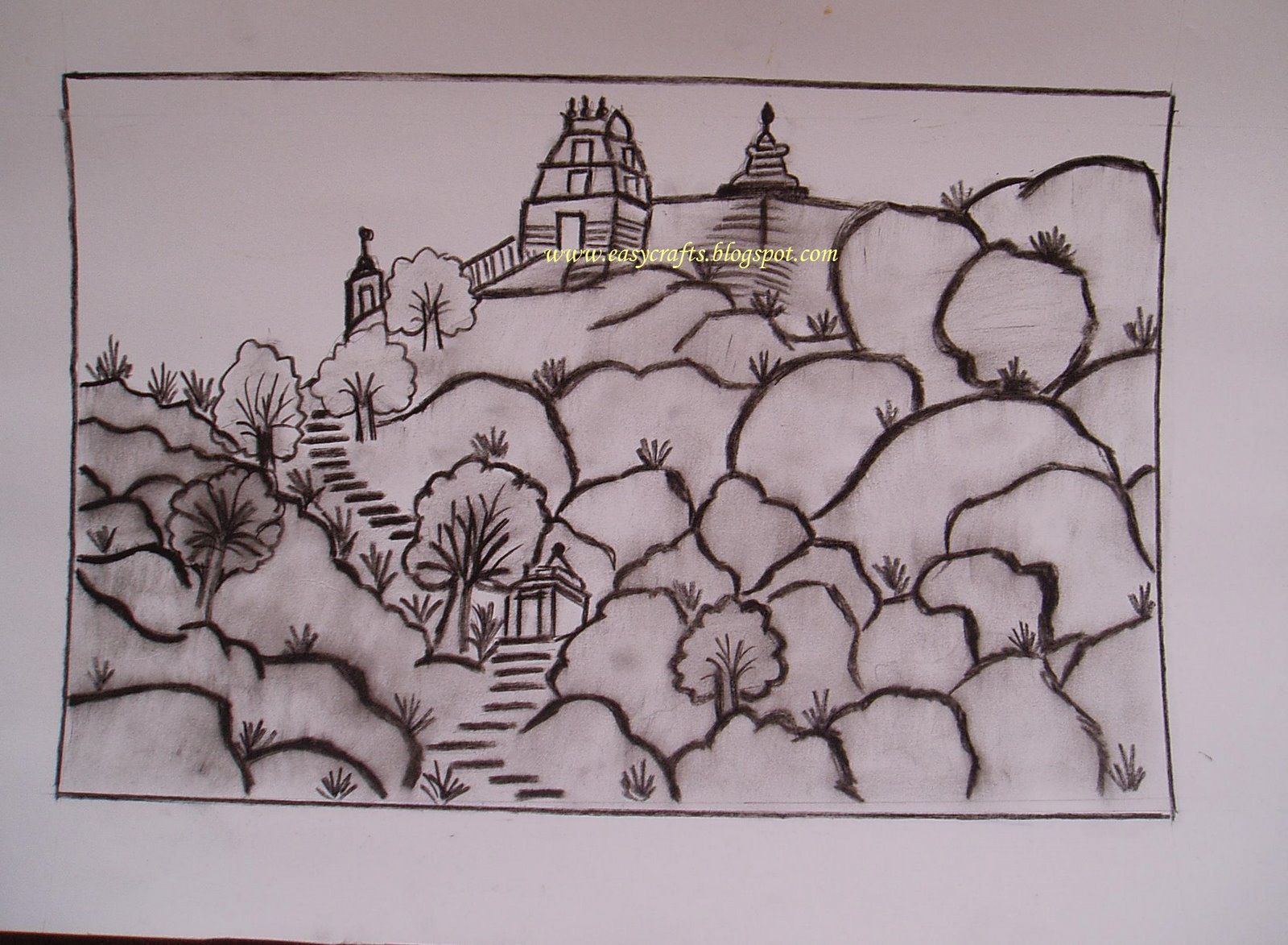 Easy Crafts Explore your creativity Charcoal Painting