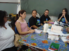 Fotos da reunião com a Secretária do Ensino Fundamental Ana Cristina Ferreira Martins