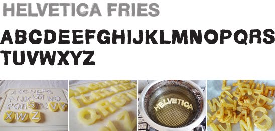 Helvetica Fries, uma fonte de batatas