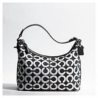 ITEM 2 - Coach Peyton Canvaas Op Art Top Handle Pouch