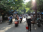 Une rue normale de Hanoi