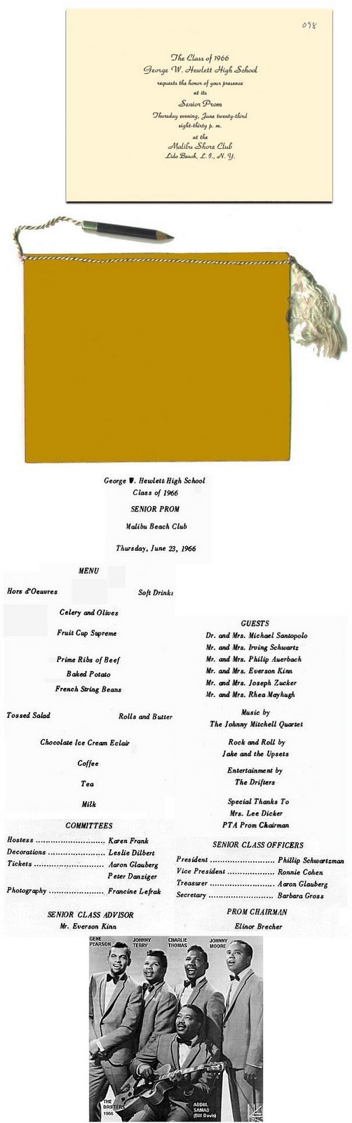 1966 Prom Invitation & Program