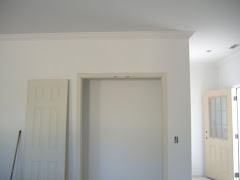 Crown molding and baseboards are in
