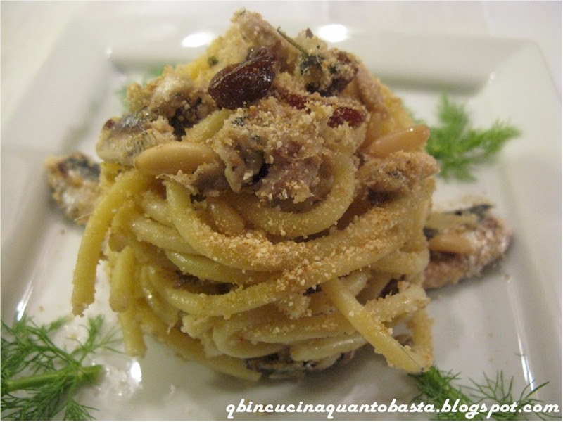 Q.B. in cucina quanto basta PASTA CON LE SARDE