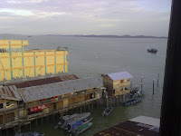 View from hotel maxi rooms. You can see the outside area of Hotel Gabion.