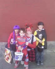 here is me and the kids downtown