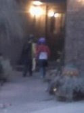 here the kids are trick or treating on satterfield
