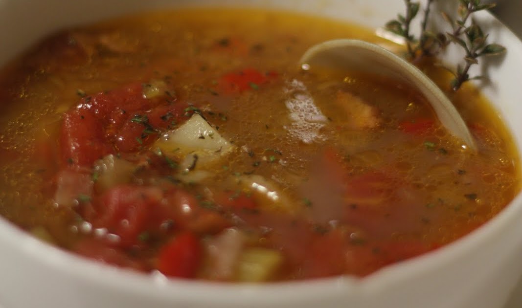 Pinot and Prose Manhattan Clam Chowder