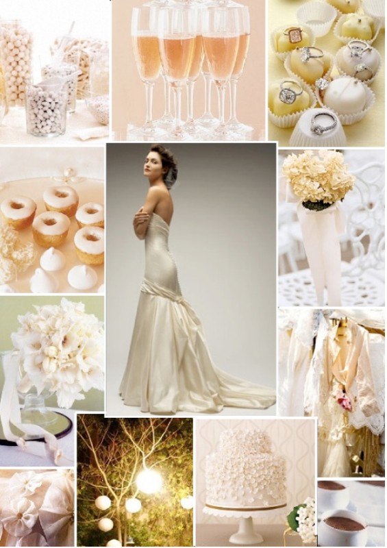 GET THE LOOK Gold Ivory Themed Wedding
