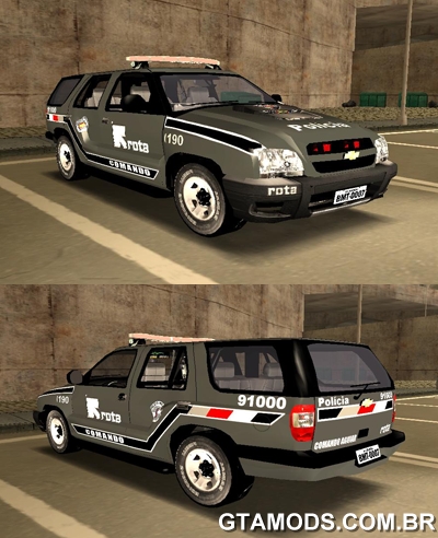 Gta Mods Chevrolet Blazer Rota Comando Aguiar 2011