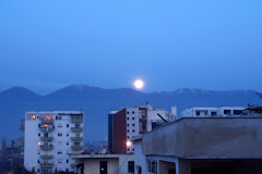Moon over Tirana, Albania