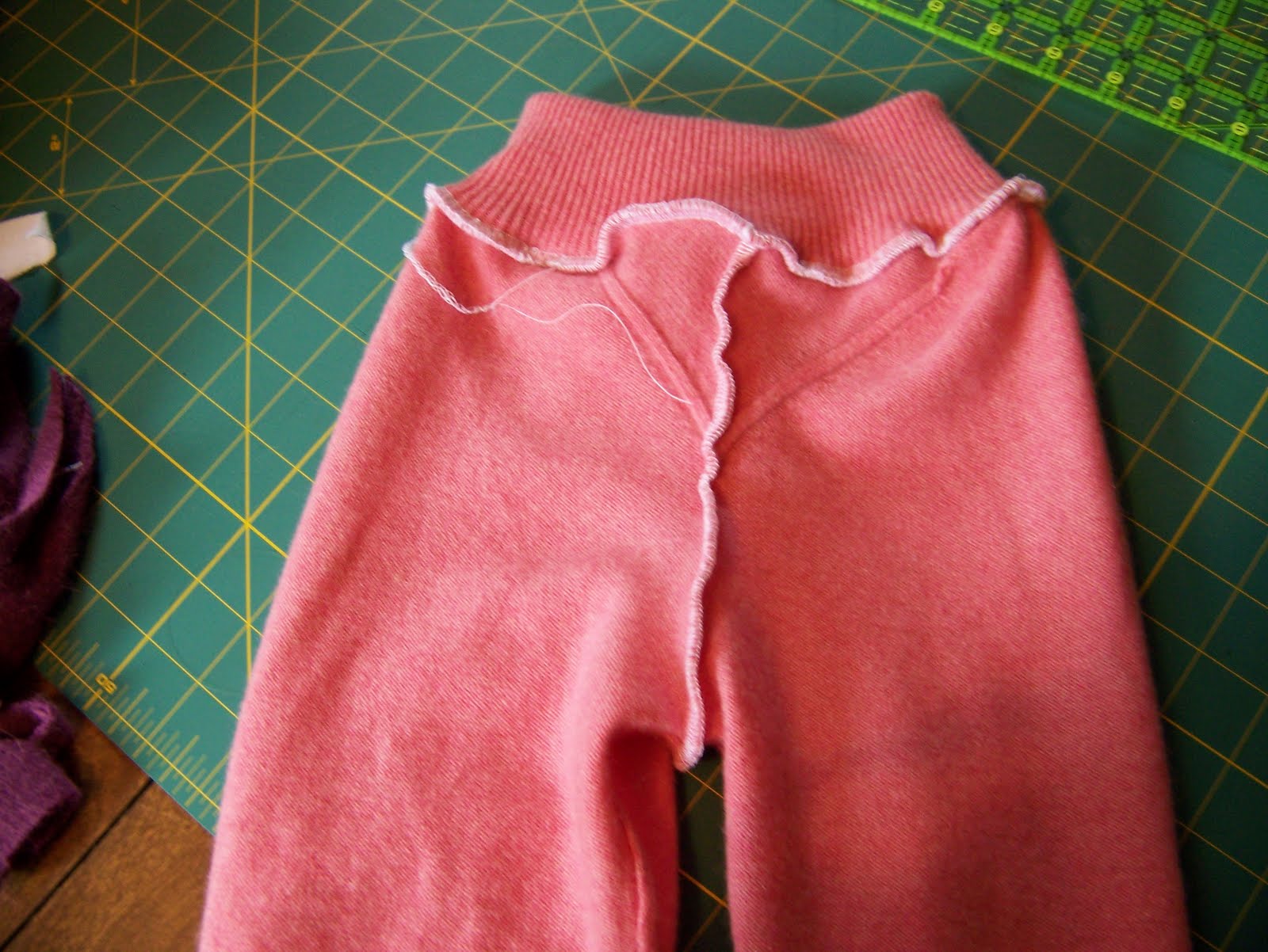 Many Skies Mama Tutorial Repurpose a Sweater into Child size Pants