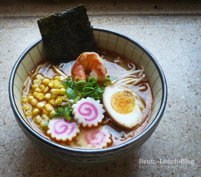 Bento Lunch Blog Rezept Japanische Nudelsuppe Miso Ramen selbst gemacht