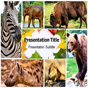 life in earths forests with forest animals powerpoint templates animal ppt templates
