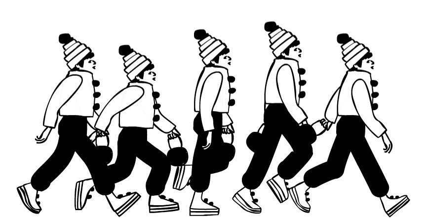 cartoon walk cycle