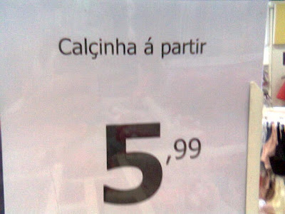 Erros de português nas Pernambucanas de Pindamonhangaba. Blog Publiloucos