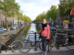 Me in front of one of the many canals in Amsterdam