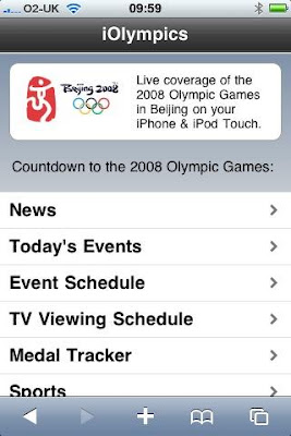 iOlympics iPhone