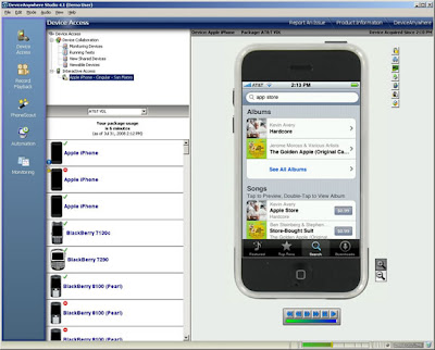 DeviceAnywhere for iphone3g