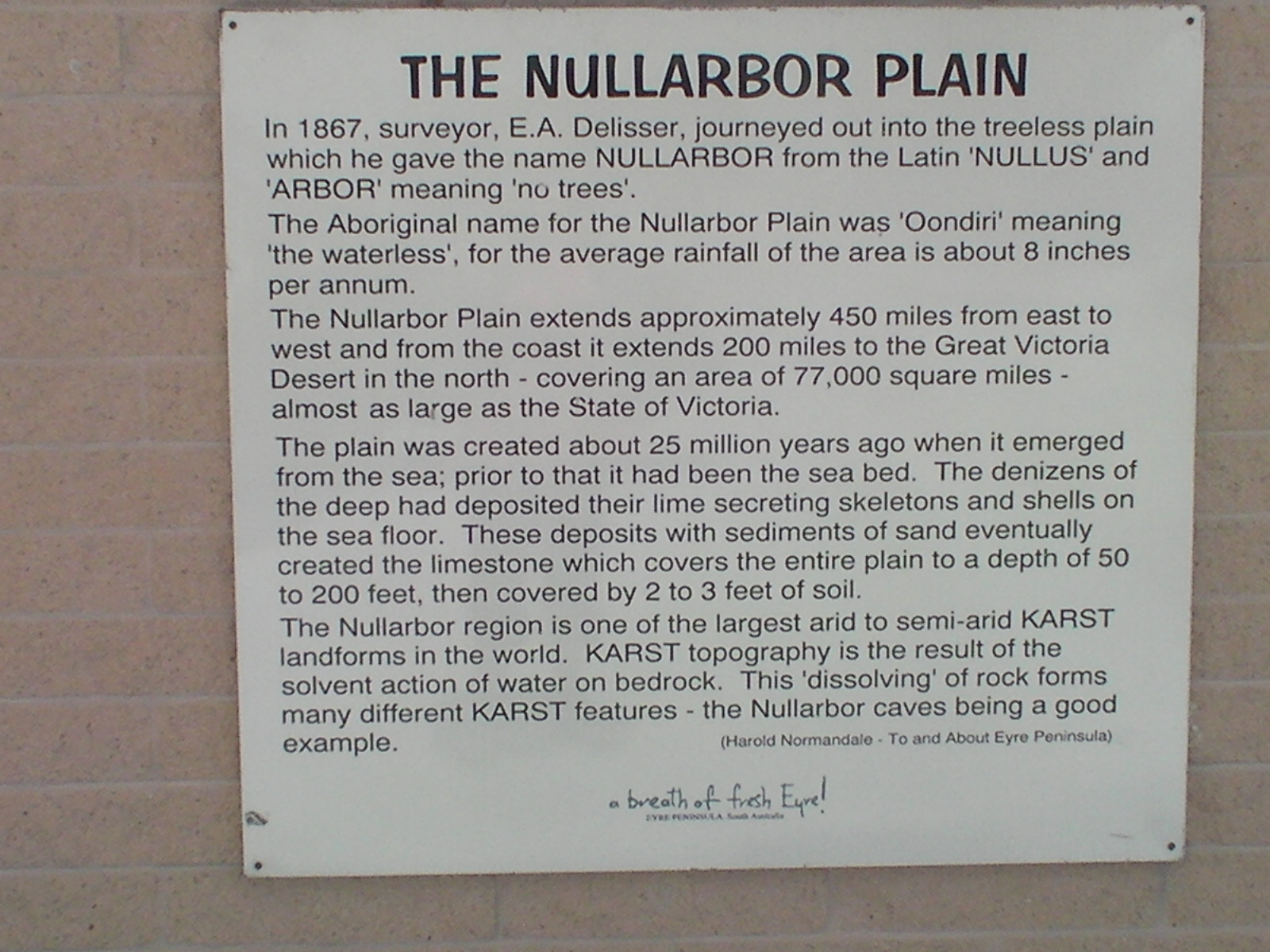 G'DAY TO OUR MATES NORSEMAN/BALLADONIA/MADURA/EUCLA/BORDER VILLAGE