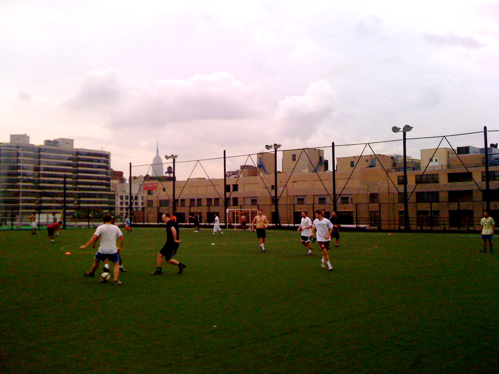 what pops saw today Rooftop Soccer, Houston Street and Westside Highway
