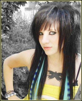 punk hairstyles for girls with curly hair. Emo punk hairstyles for women