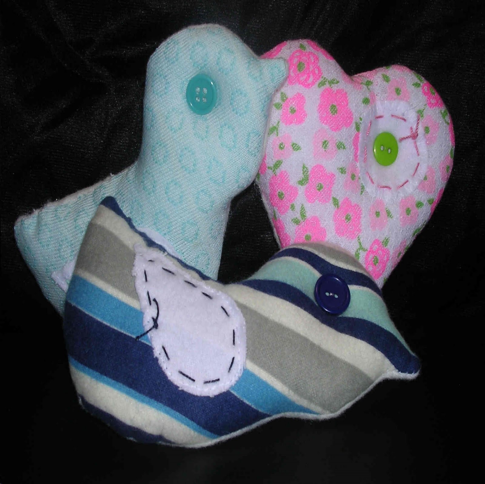 melonheadz Vintage fabric baby toys