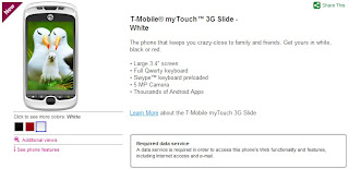 T-mobile myTouch 3G Slide T-mobile myTouch 3G Slide