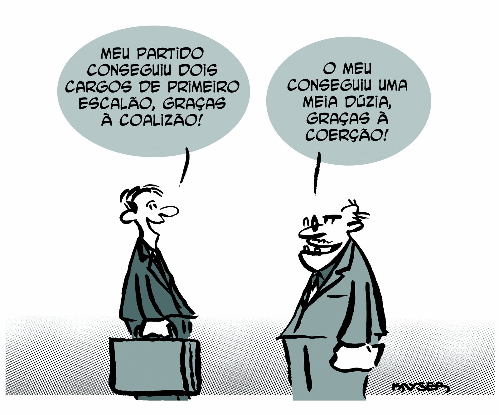 Resultado de imagem para coalizões charges