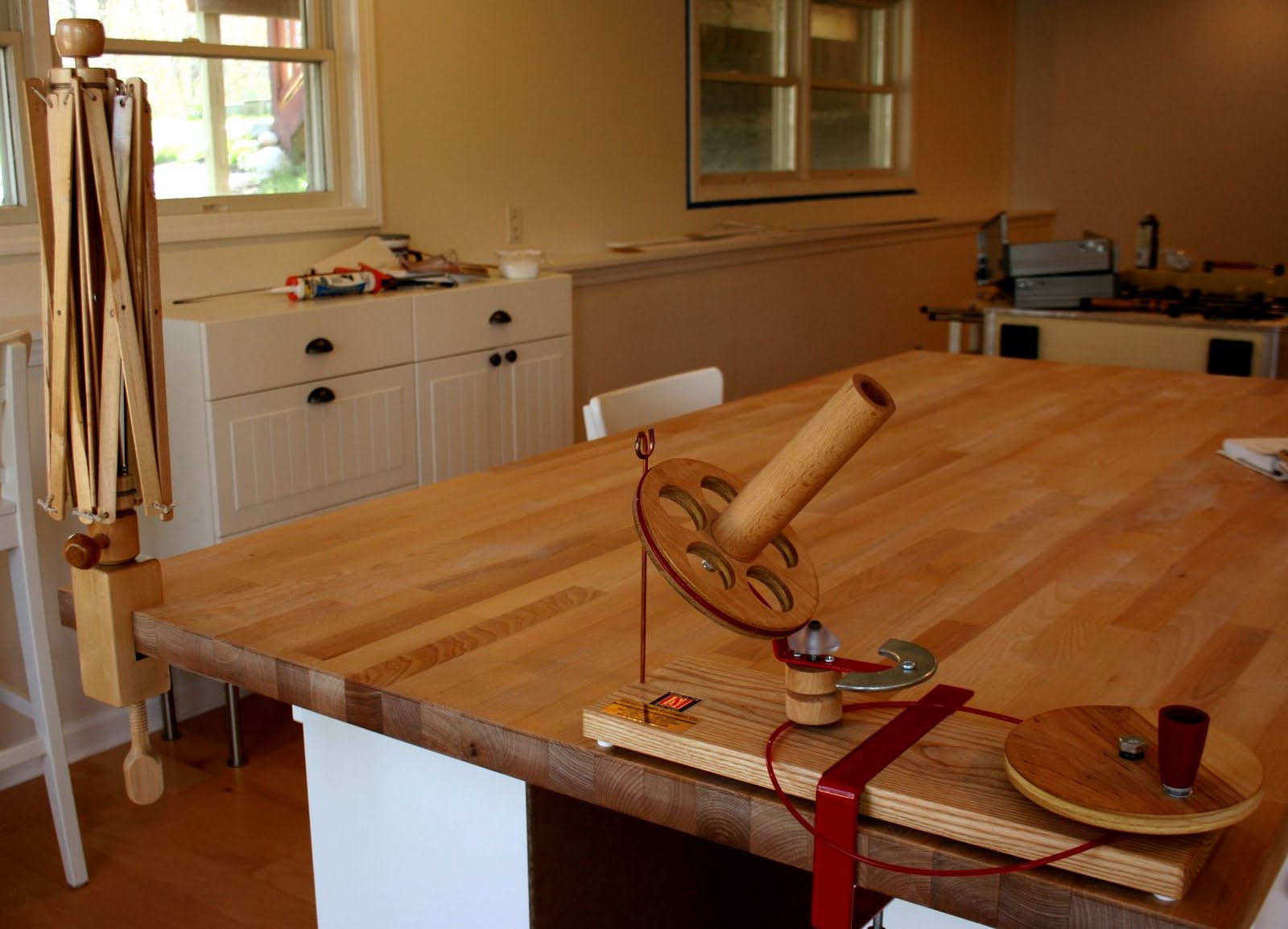 French Press Knits DIY IKEA Work Table