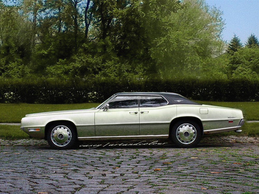 Casey Artandcolour 1970 Thunderbird Sportroof Sedan Sketches