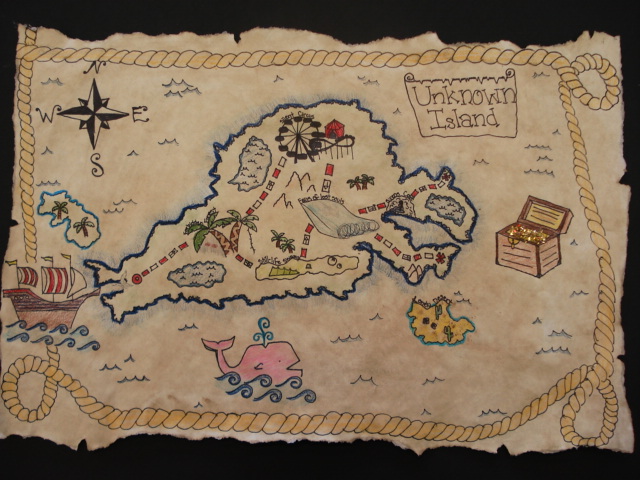 Tea Stained Treasure Map A Faithful Attempt: Pirate Treasure Maps