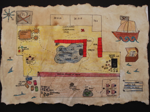 Students Create Treasure Maps in Unique Saint Leo Pirates Course