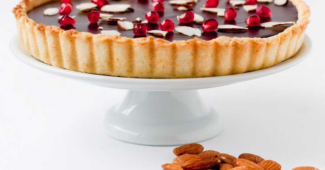 Desserts for Breakfast Orange Pomegranate Almond Dark Chocolate Tart