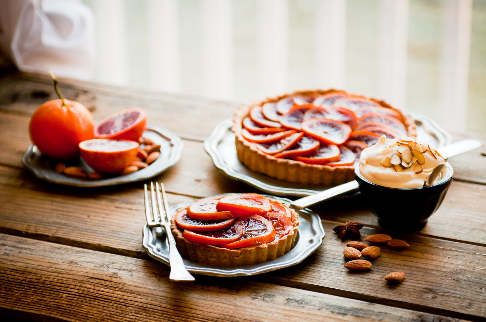Desserts for Breakfast Blood orange honeyglazed five spice tart with