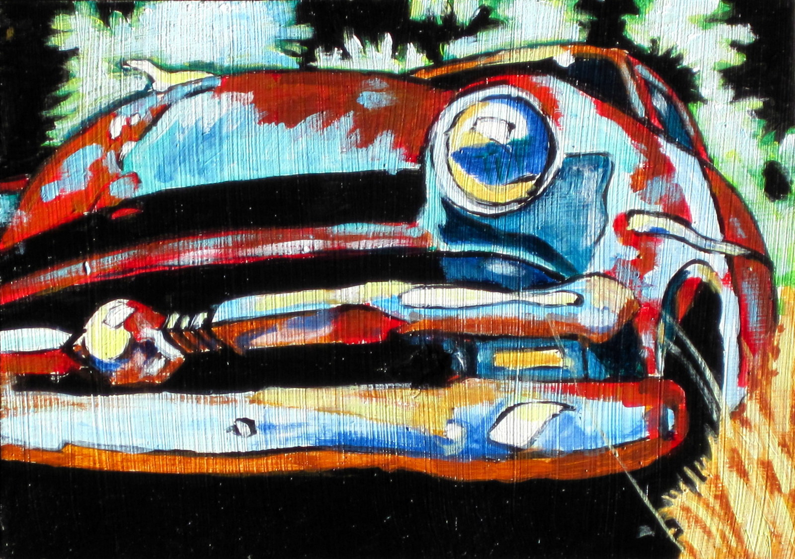 wood panel car