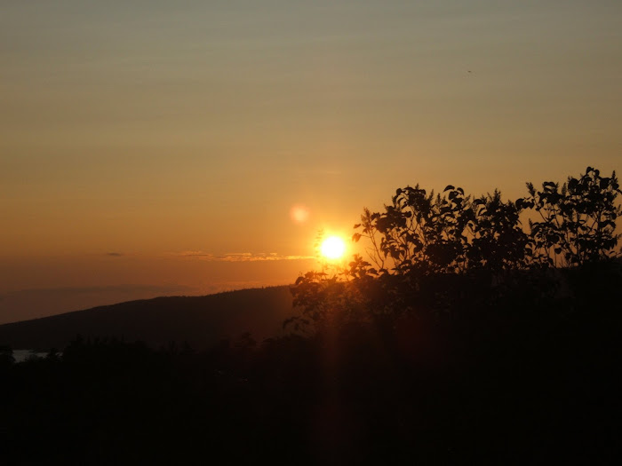 cottage sunset