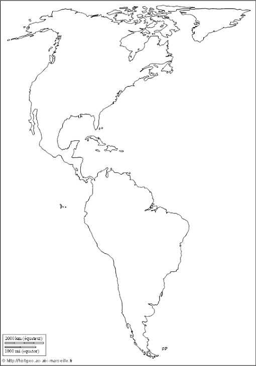 mapa da america do norte