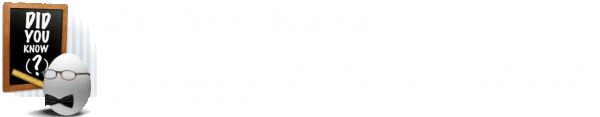 Did you know?