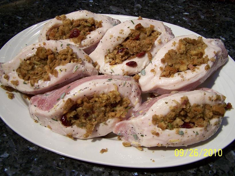 Big Dude's Eclectic Ramblings Alabama Scramble And Stuffed Chops