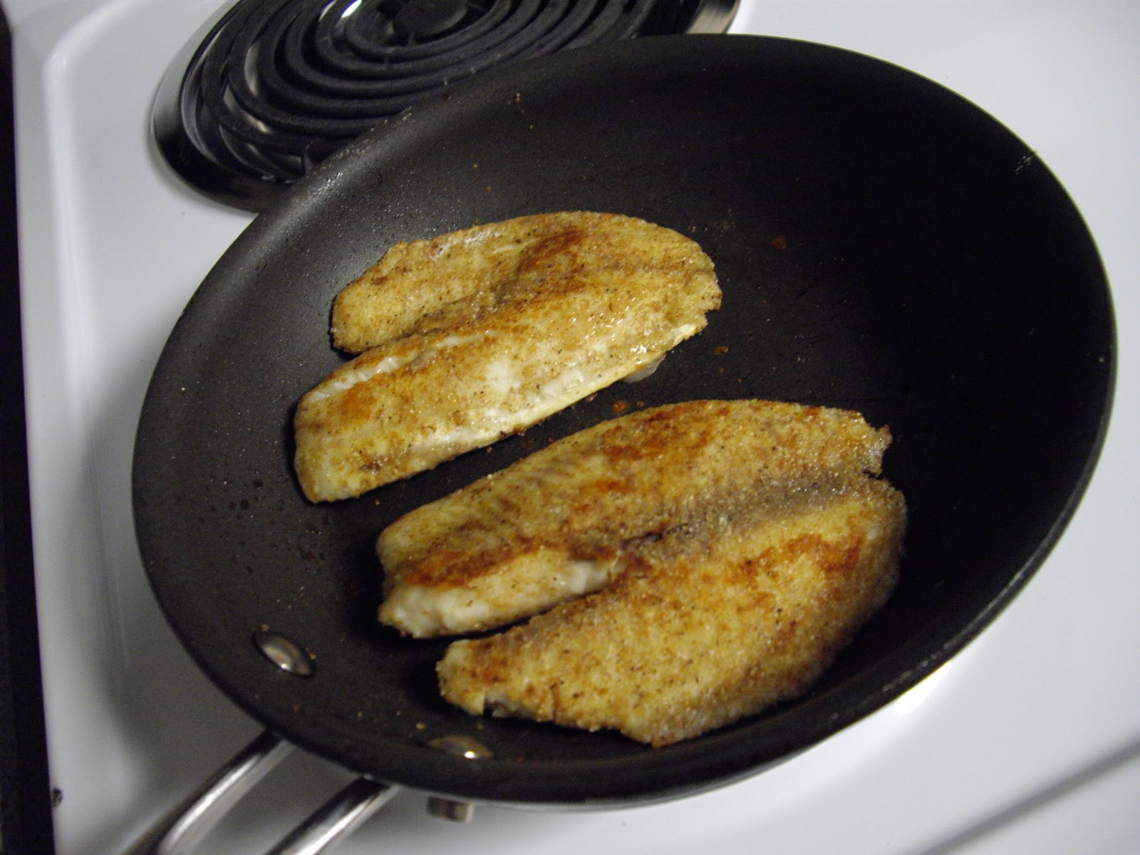 Pan Seared Tilapia cooking ala mel