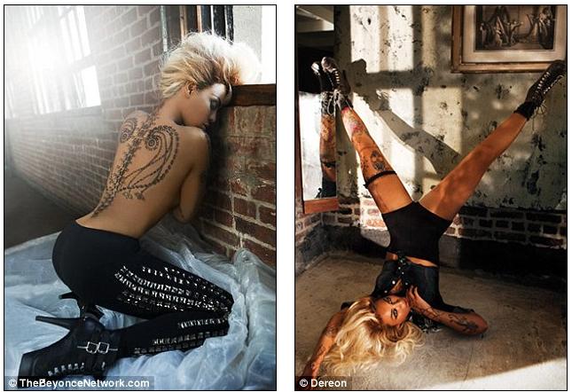 Beyonce Tattoo Photoshoot