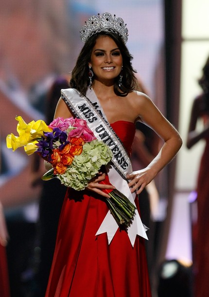 LAS VEGAS AUGUST 23 Miss Mexico 2010 Jimena Navarrete walks the stage 